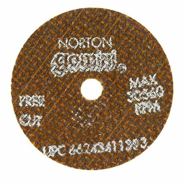 Norton Co SMALL CUT-OFF BLADES, Type 1 - Metal - Gemini Aluminum Oxide, Size: 2 x .035 x 1/4, Max RPM: 30560 662434-11393